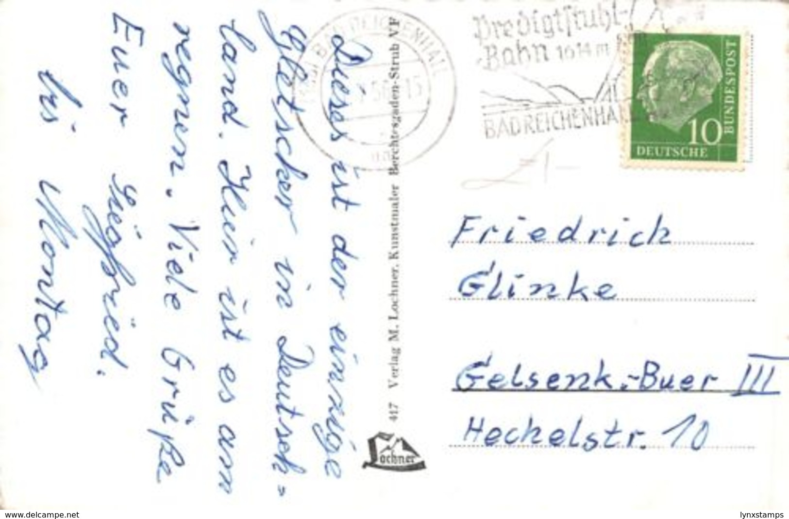 Germany Blaueishutte Bleueisgletscher Hochkalter Cabin Postcard - Sonstige & Ohne Zuordnung