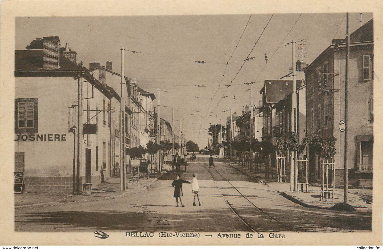 . CPA FRANCE 87 "Bellac,  Avenue De La Gare  " - Bellac