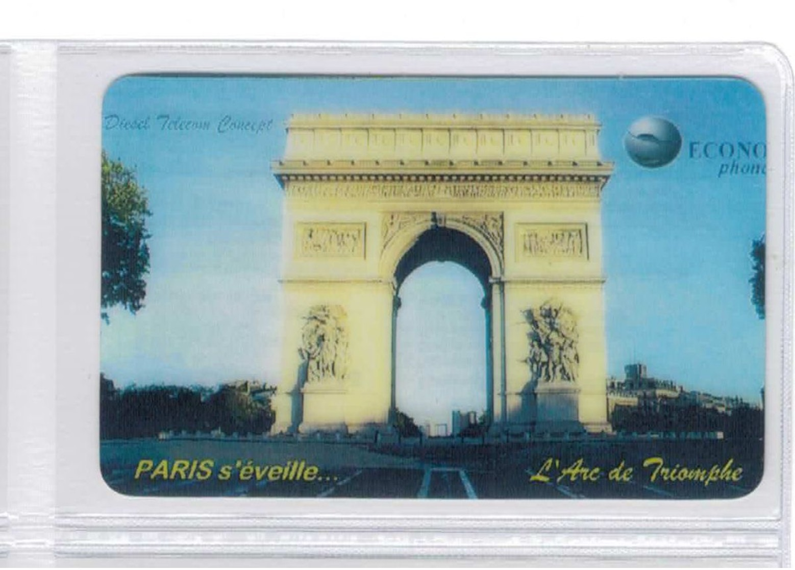 TOP COLLECTION  - Carte Prépayée Française - Paris S'éveille - Arc De Triomphe - Voir Scans - Andere & Zonder Classificatie