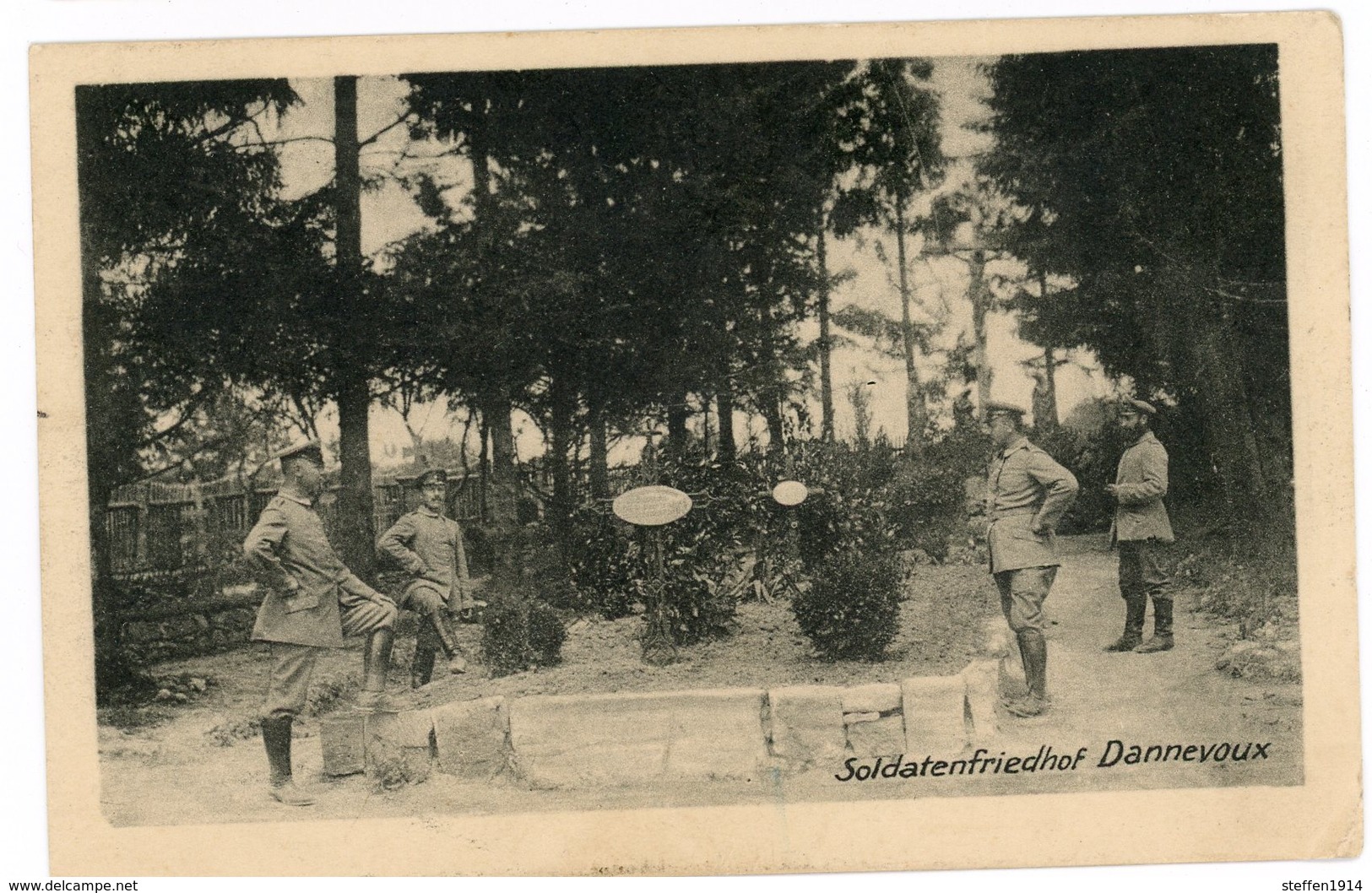 Friedhof  Dannevoux  - Allemande Feldpost-carte Postale -1914-1918 WWI - Guerre 1914-18