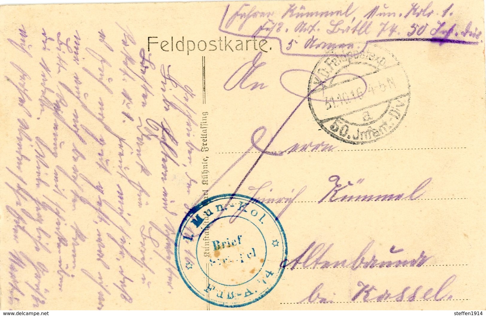 Friedhof  Dannevoux  - Allemande Feldpost-carte Postale -1914-1918 WWI - Guerre 1914-18