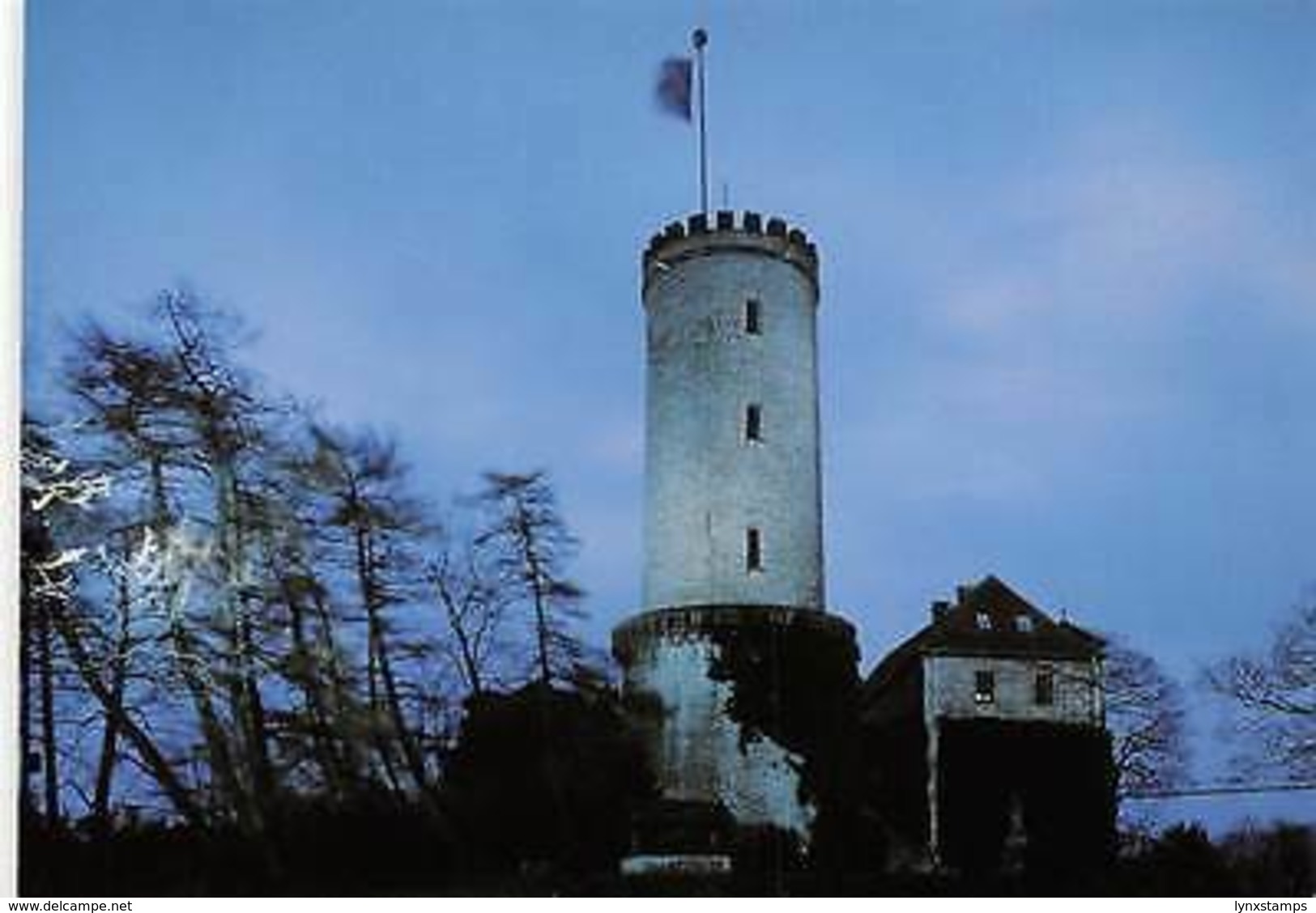 Bielefeld Stadt Am Teutoburger Wald Abendaufnahme Der Sparrenburg Turm Tower - Bielefeld