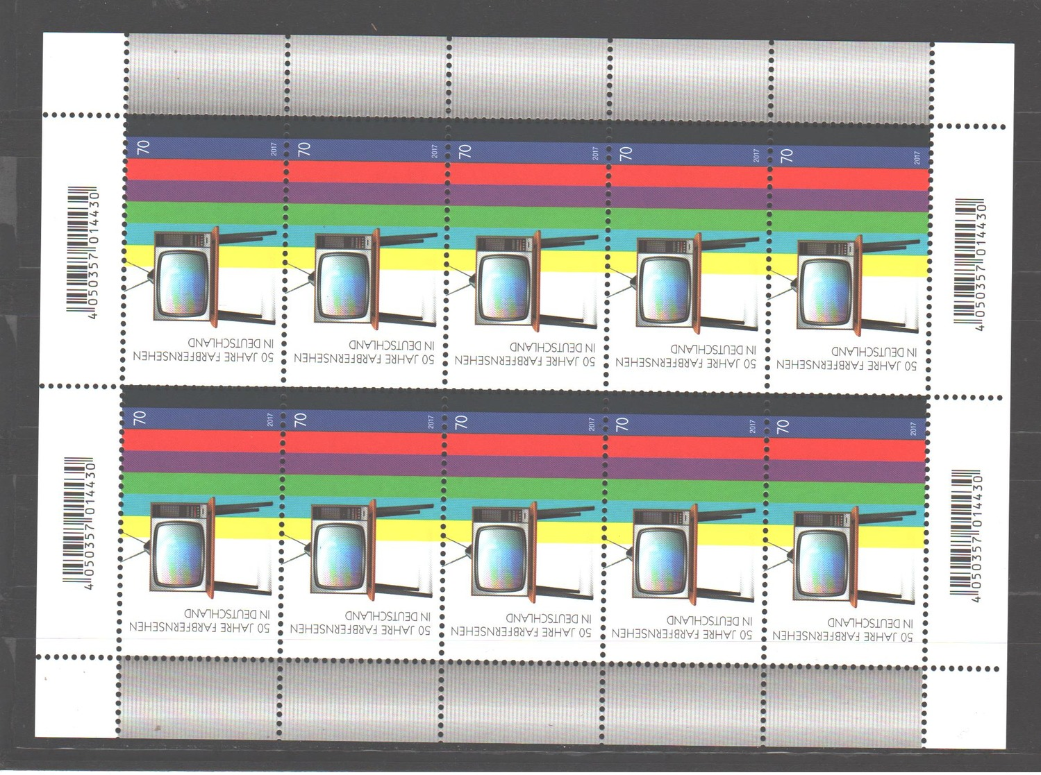 Germany MNH 2017 Farbfernsehen  Bogen - Neufs