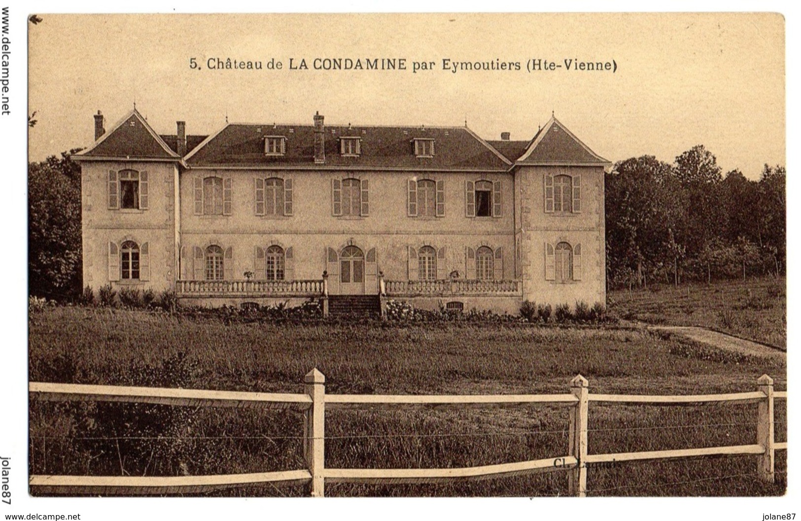 CPA       87     EYMOUTIERS          CHATEAU DE LA CONDAMINE - Eymoutiers