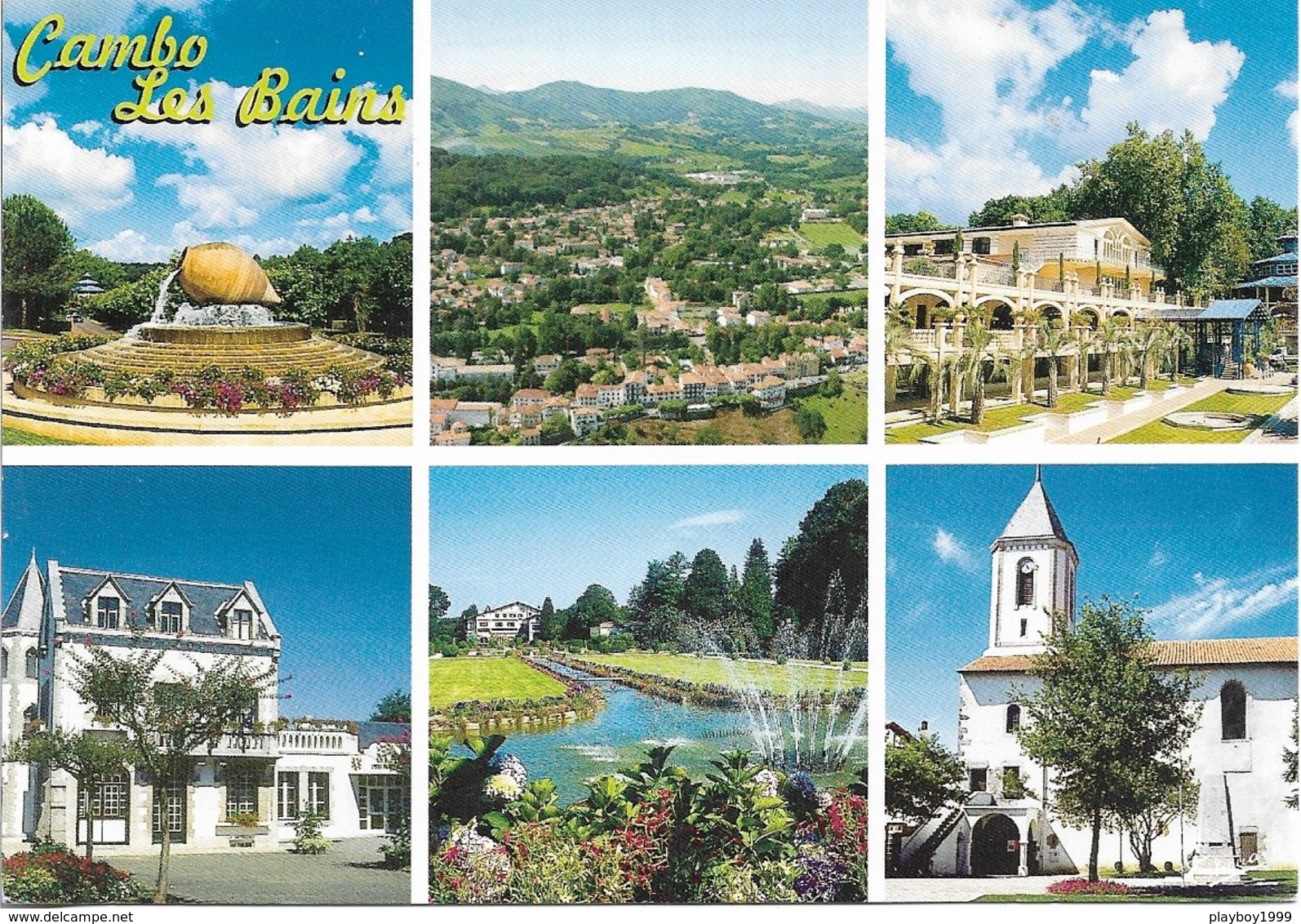 64 - CAMBO LES BAINS - Multi Vues - 6 Vues - 2 Timbres Philatéliques Au Verso - Voir Scan - Cpm - écrite - - Cambo-les-Bains