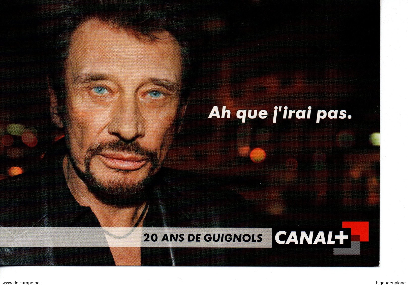 Carte Pub 20 Ans De Guignols Canal + Johnny - Entertainers