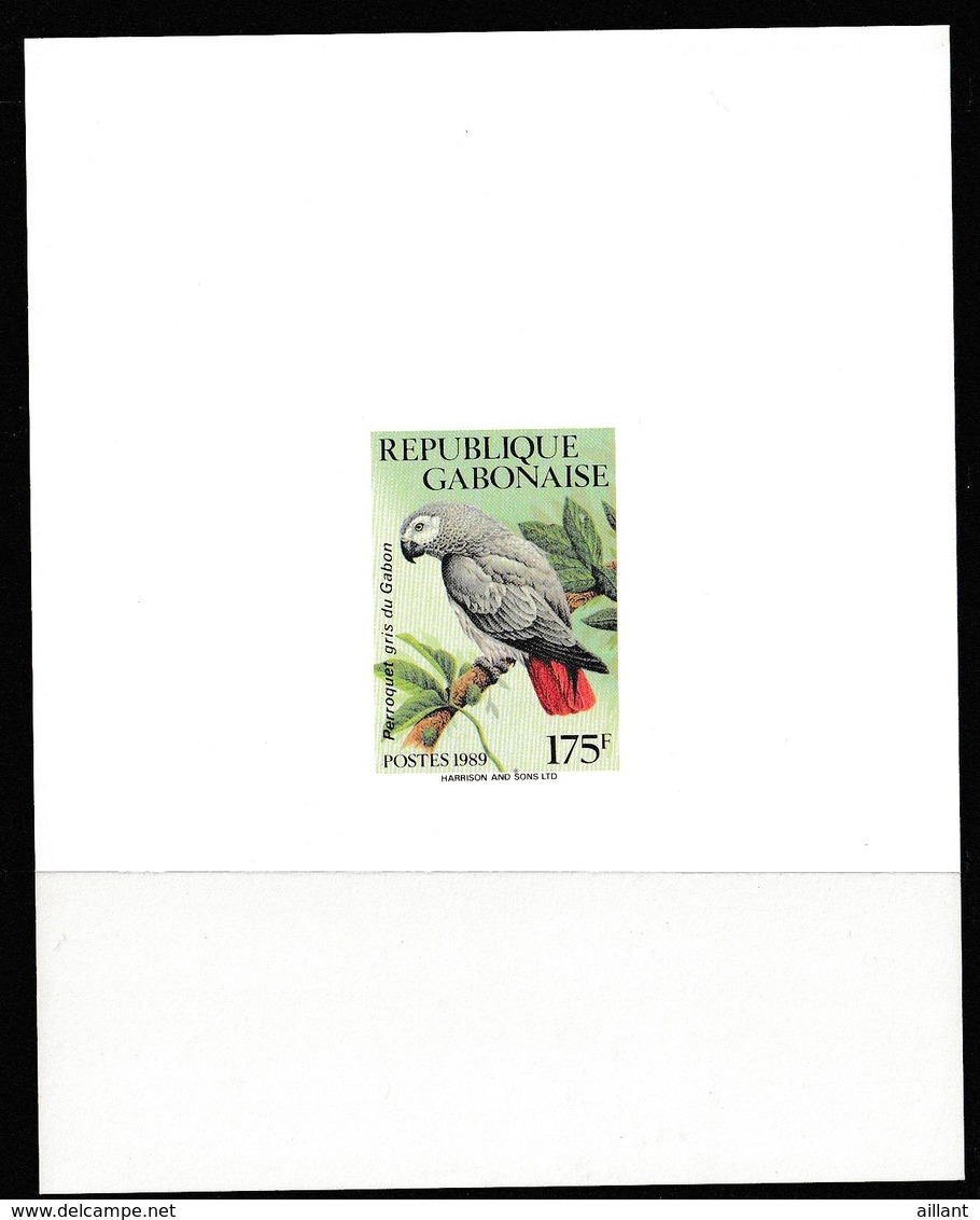 Gabon. Perroquet Gris Du Gabon. Parrot. Epreuve De Luxe. - Papagayos