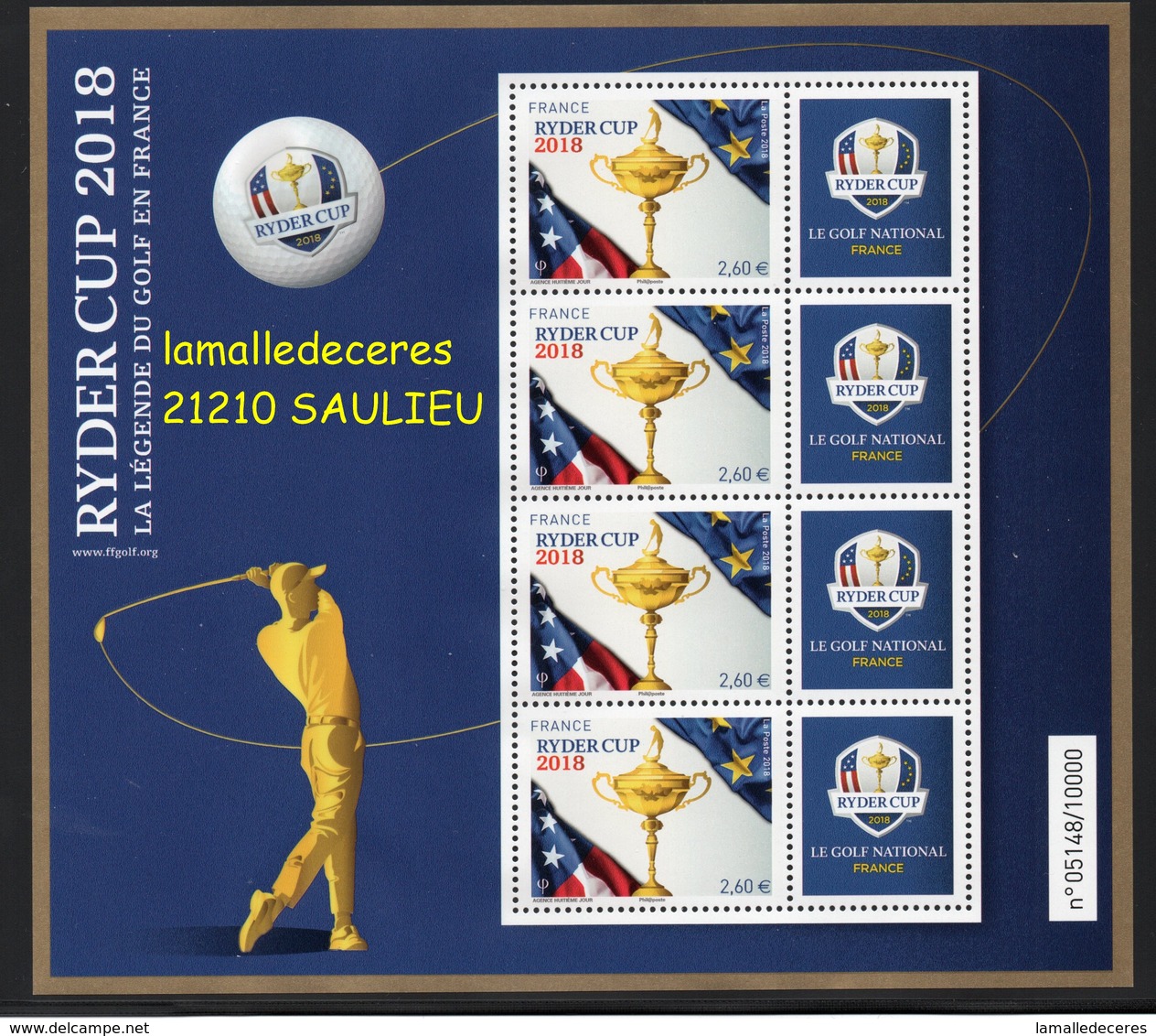 BF SPECIAL RYDER CUP N° 144a TIRAGE 10000 Numéroté - Nuovi