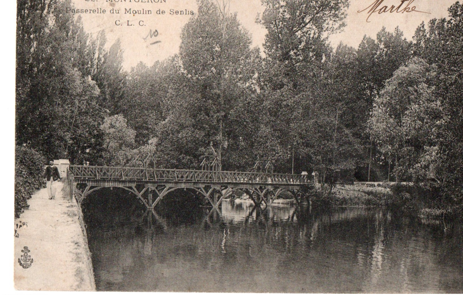 91 MONTGERON La Passerelle Du Moulin De SENLIS - Montgeron