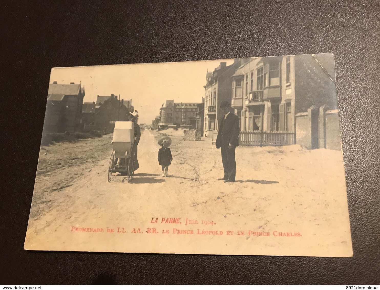 De Panne - La Panne -  PROMENADE DE LL.AA.RR. LE PRINCE LEOPOLD ET LE PRINCE CHARLES - Ed. Th Van Den Heuvel 1904 - De Panne