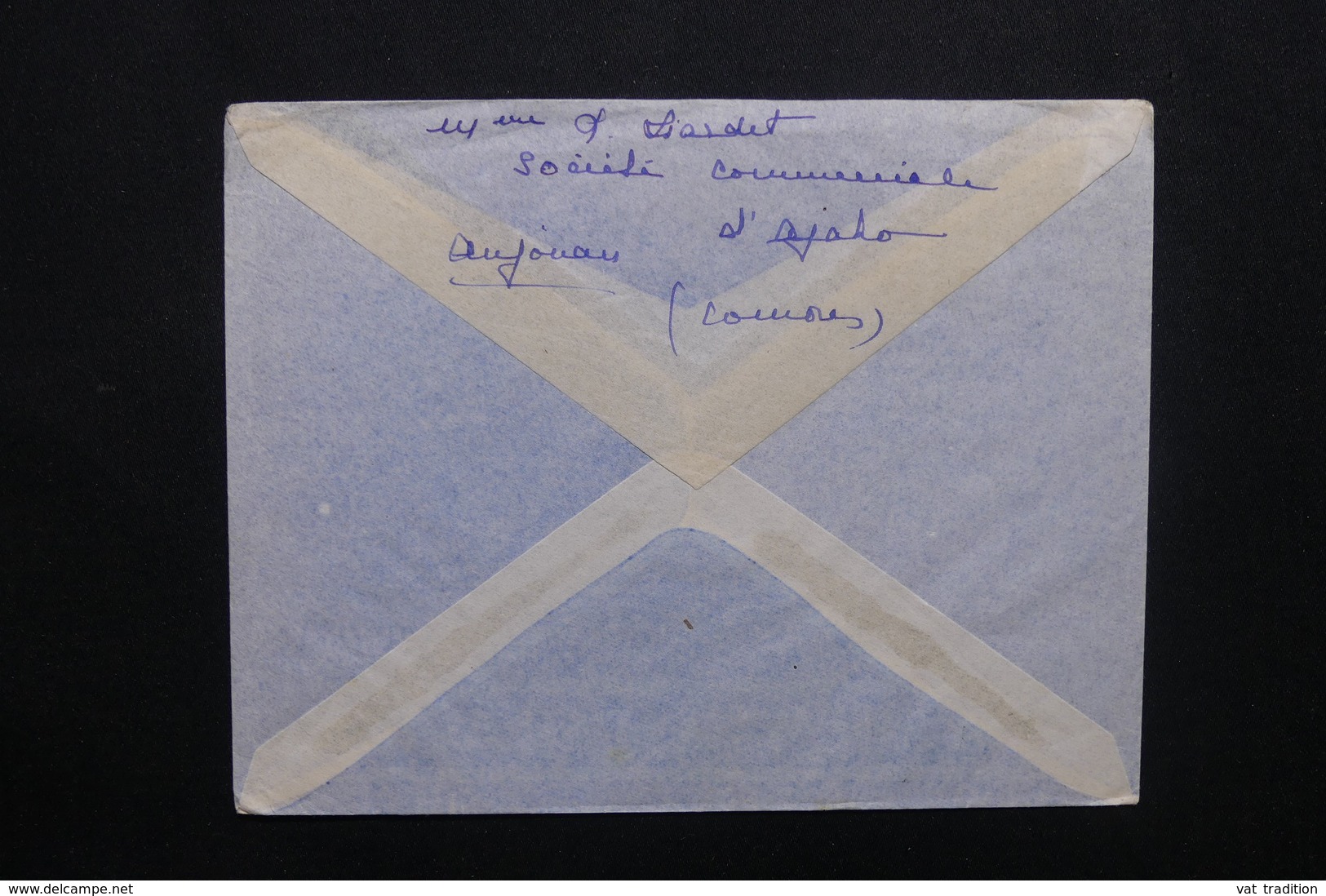 COMORES - Enveloppe De Mutsamudu Pour La France En 1953, Affranchissement Plaisant - L 48928 - Brieven En Documenten