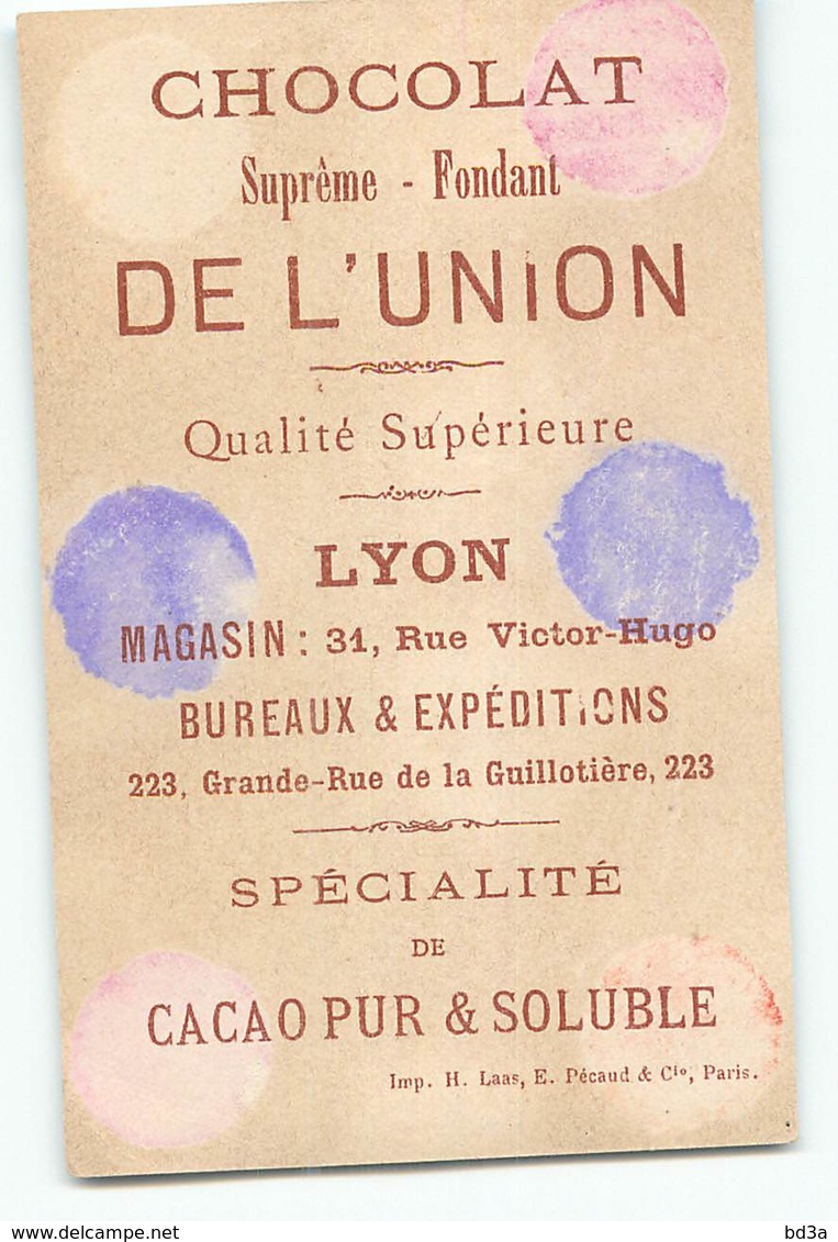 CHROMO / CHOCOLAT DE L'UNION - FREGATE DE PREMIER RANG 1825 - BATEAU  - LYON - Other & Unclassified