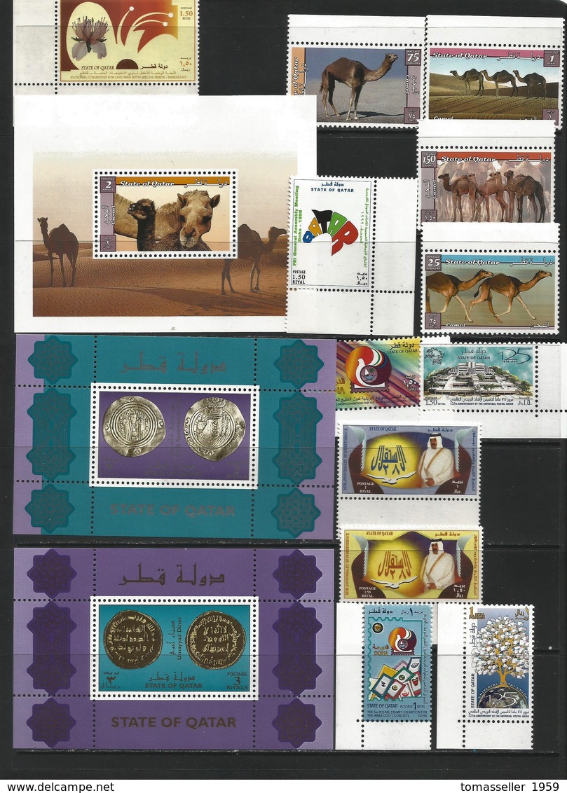 QATAR 12 Years ( 1995-2006 y.y.)  annual sets.85 issues (167st.+24 m/s)