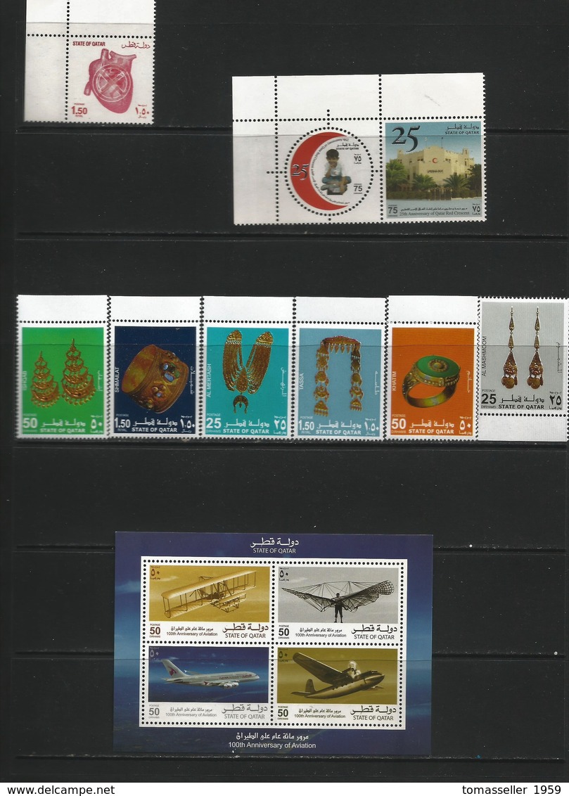 QATAR 12 Years ( 1995-2006 y.y.)  annual sets.85 issues (167st.+24 m/s)