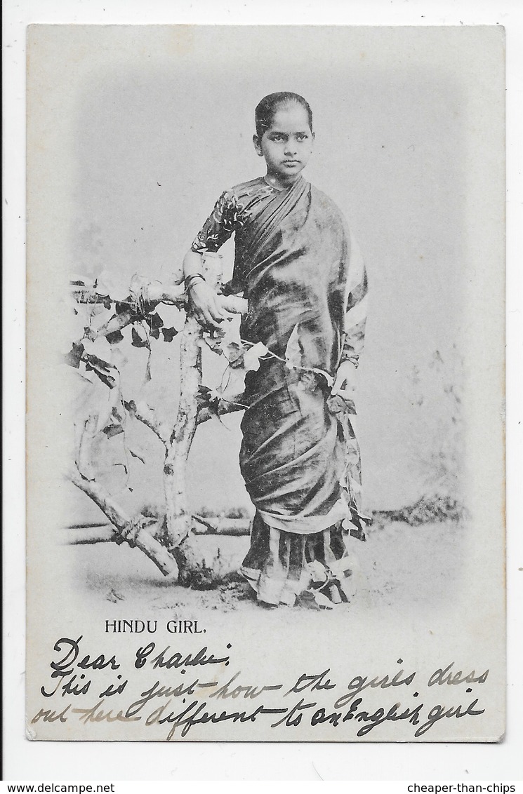 Hindu Girl - Undivided Back - India