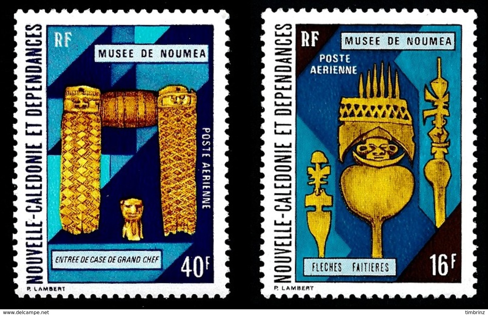 NOUV.-CALEDONIE 1973 - Yv. PA 142 Et 143 **   Cote= 8,70 EUR - Musée De Nouméa (2 Val.)  ..Réf.NCE24796 - Neufs
