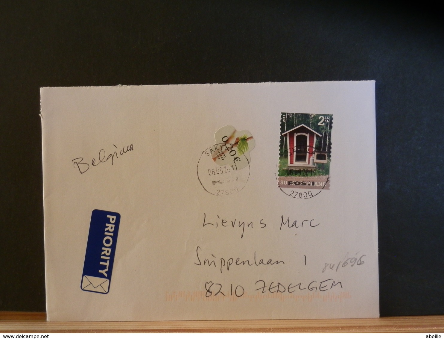 84/695  LETTRE FINLANDE POUR LA BELG. - Briefe U. Dokumente