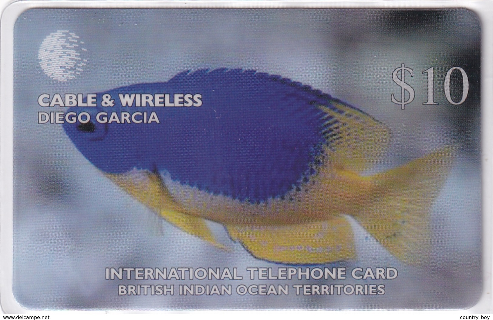 DIEGO GRCIA , DGA-R-81 , $10 POMACENTRUS CAERULEUS ( Fish ) , MINT , CN  00100 - Diego-Garcia