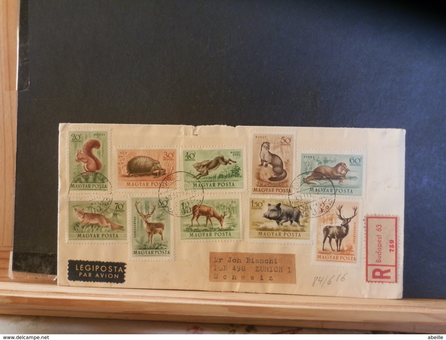 84/686  LETTRE RECOMM. HONGRIE - Storia Postale