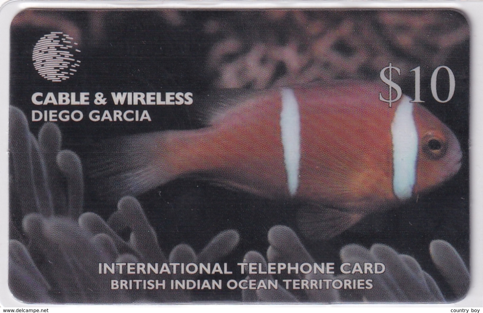 DIEGO GRCIA , DGA-R-82 , $10 AMPHIPRION CHARGOSENSIS ( Fish ) , MINT , CN  00100 - Diego-Garcia