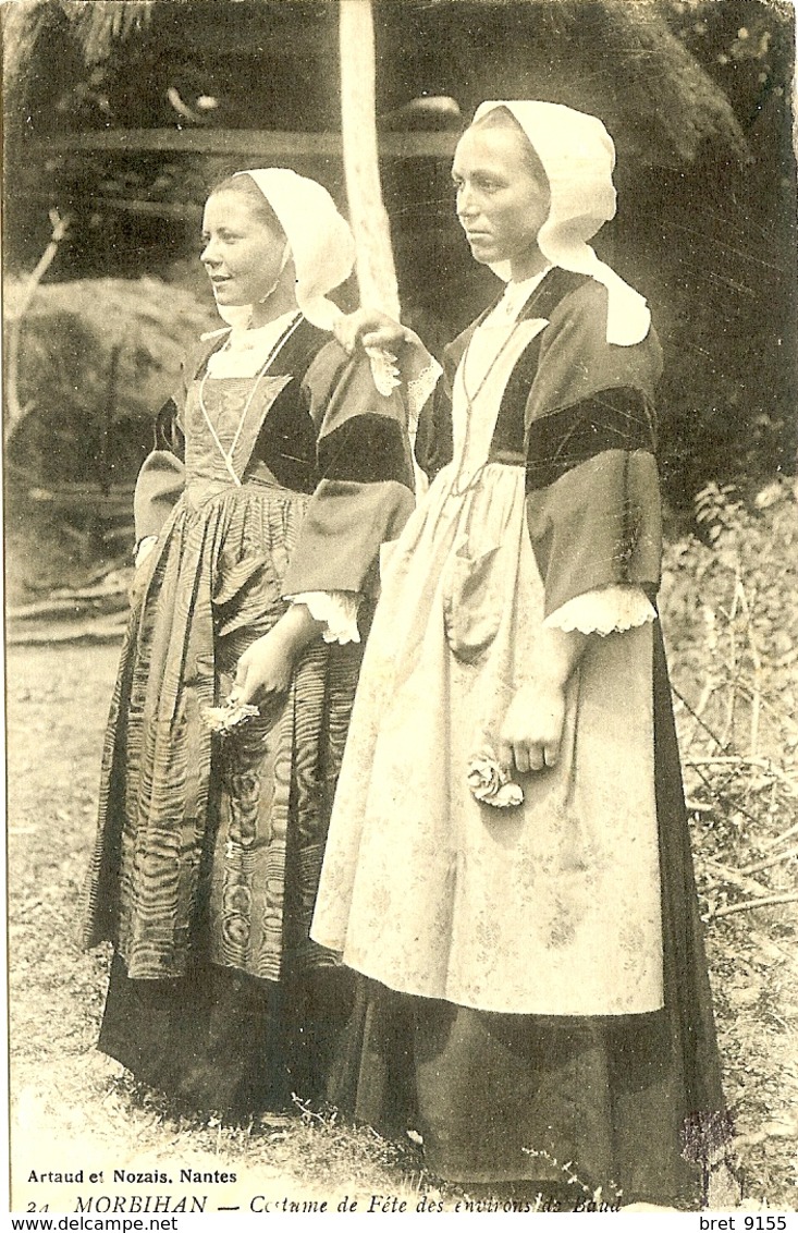 56 BAUD COSTUME DE FETE DES ENVIRONS DE BAUD NE SONT ELLES PAS JOLIES - Baud