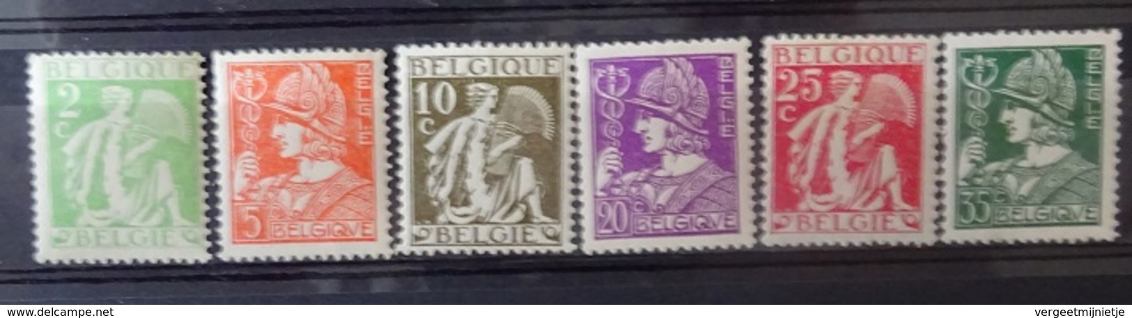 BELGIE  1932    Nr. 335 - 340    Postfris **   CW  18,50 - 1932 Ceres En Mercurius