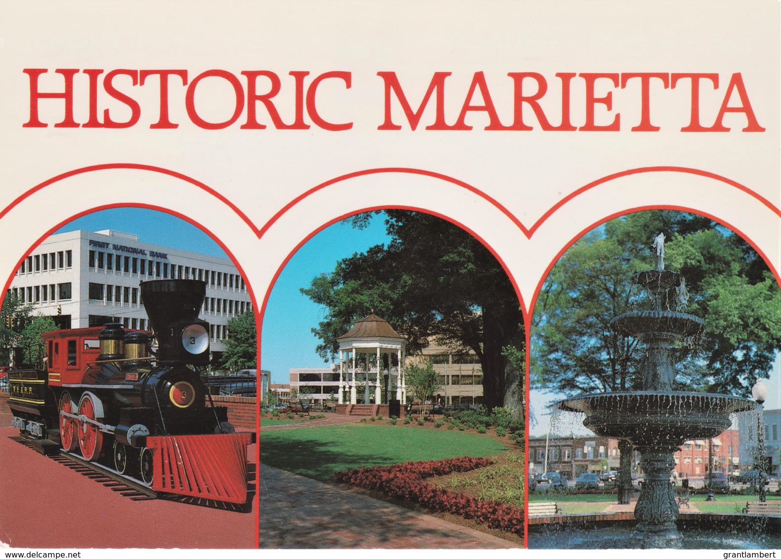 Historic Marietta Fountain & Square, Georgia - Unused - Marietta