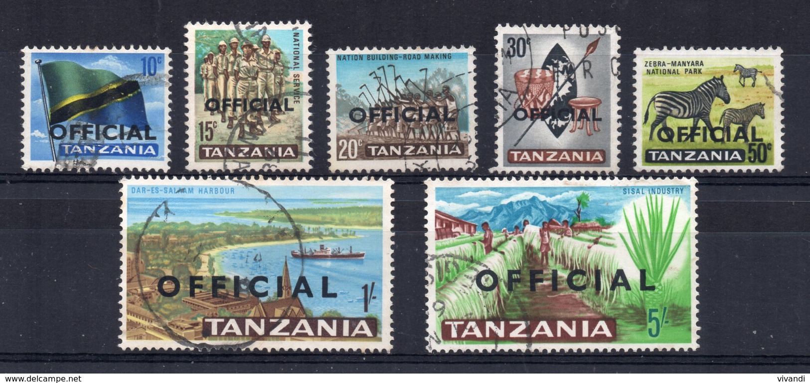 Tanzania - 1965 - Officials (Part Set) - Used - Tanzanie (1964-...)