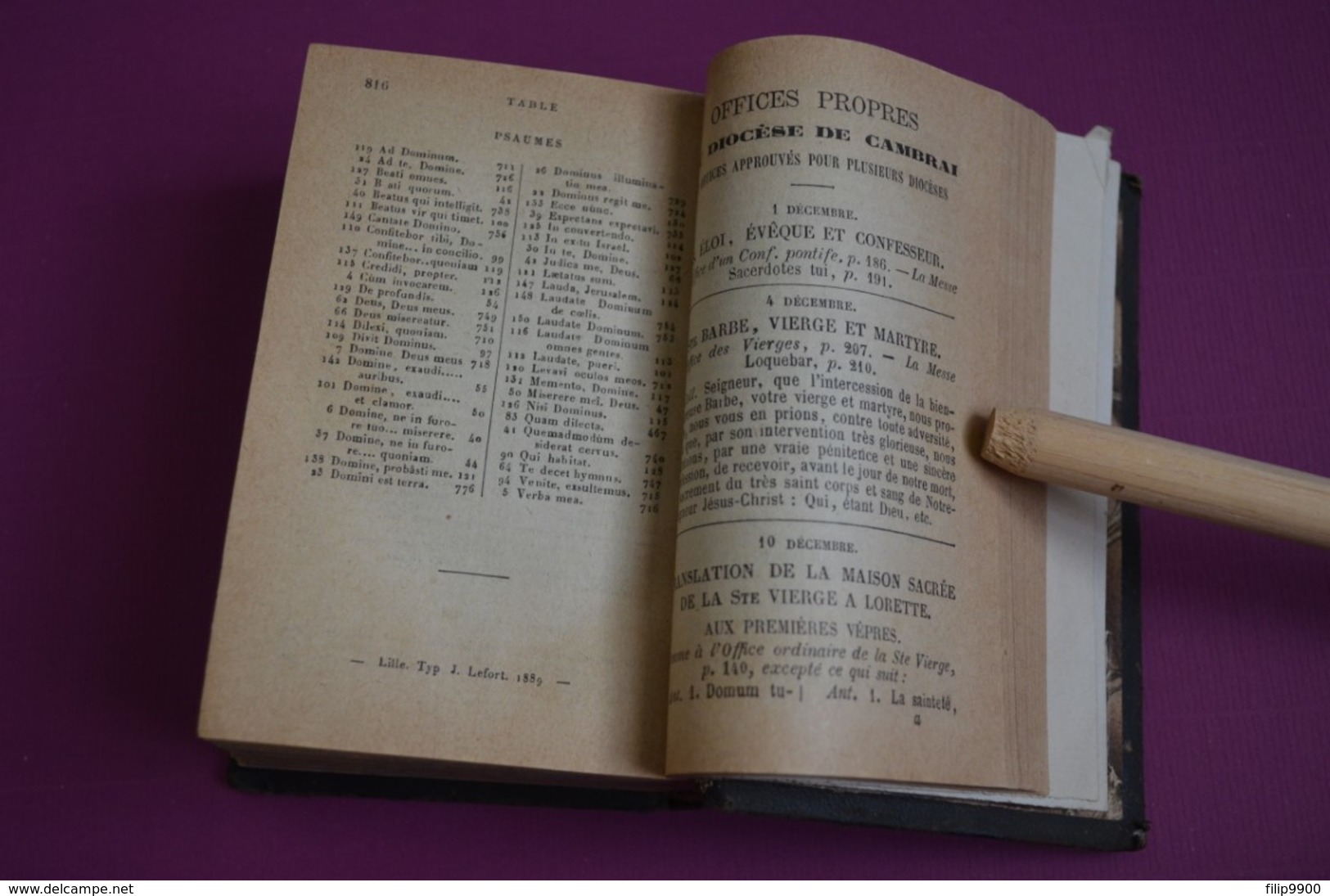 Paroissien Cambrai - Gebedenboek - Lille Typ. J. Lefort - 1889 - Religion & Esotérisme