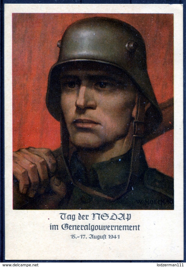 GG 1941 NSDAP Anniversary With Commem. Postmark (VF) - Ocupación 1938 – 45