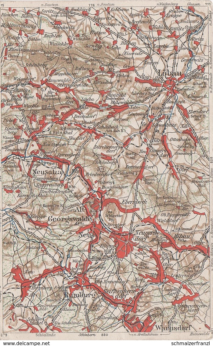 Litho AK Wona Hauschting 827 Rumburg Warnsdorf Georgswalde Fugau Schönlinde Löbau Seifhennersdorf Ebersbach Cunnersdorf - Sudeten