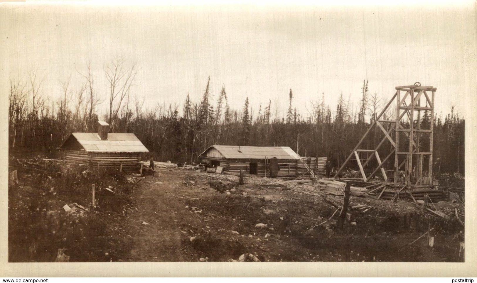 LOT OF 30 FOTOS 1924 CANADA MINING ROUYN ALDERMAC  QUEBEC MINES MINA  15*9CM Fonds Victor FORBIN 1864-1947