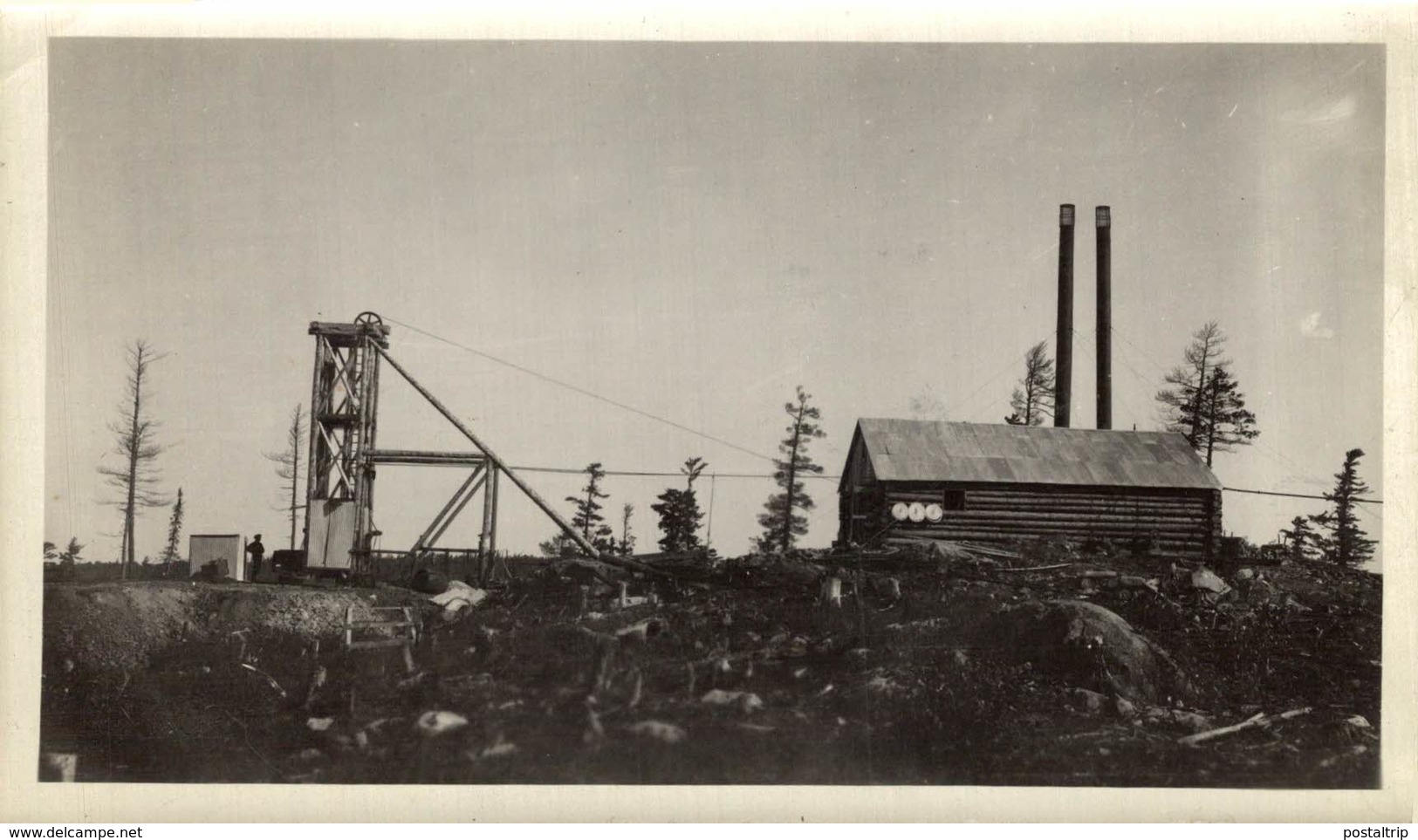 LOT OF 30 FOTOS 1924 CANADA MINING ROUYN ALDERMAC  QUEBEC MINES MINA  15*9CM Fonds Victor FORBIN 1864-1947