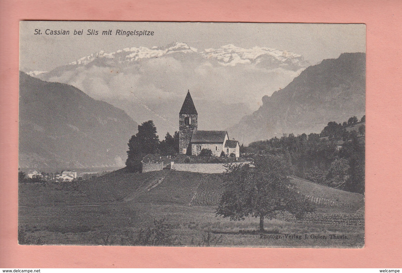 OUDE POSTKAART ZWITSERLAND - SCHWEIZ - SUISSE -   ST. CASSIAN BEI SILS - Other & Unclassified