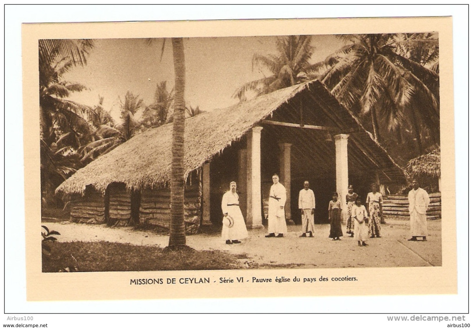 OBLATS DE MARIE OEUVRES DES MISSIONS DE CEYLAN CEYLON - PAUVRE ÉGLISE DU PAYS DES COCOTIERS - Missie