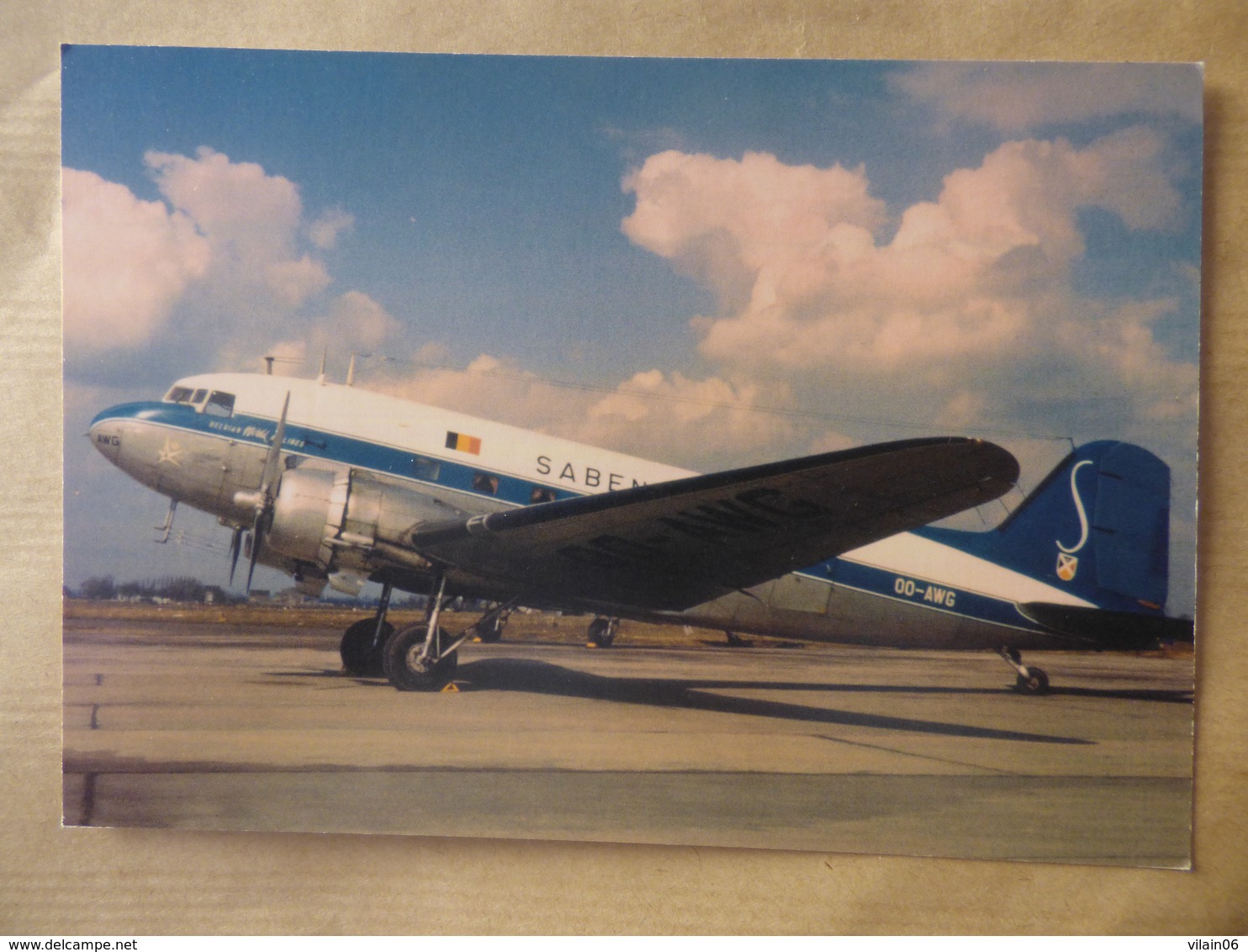 SABENA  DC 3  OO-AWG - 1946-....: Era Moderna
