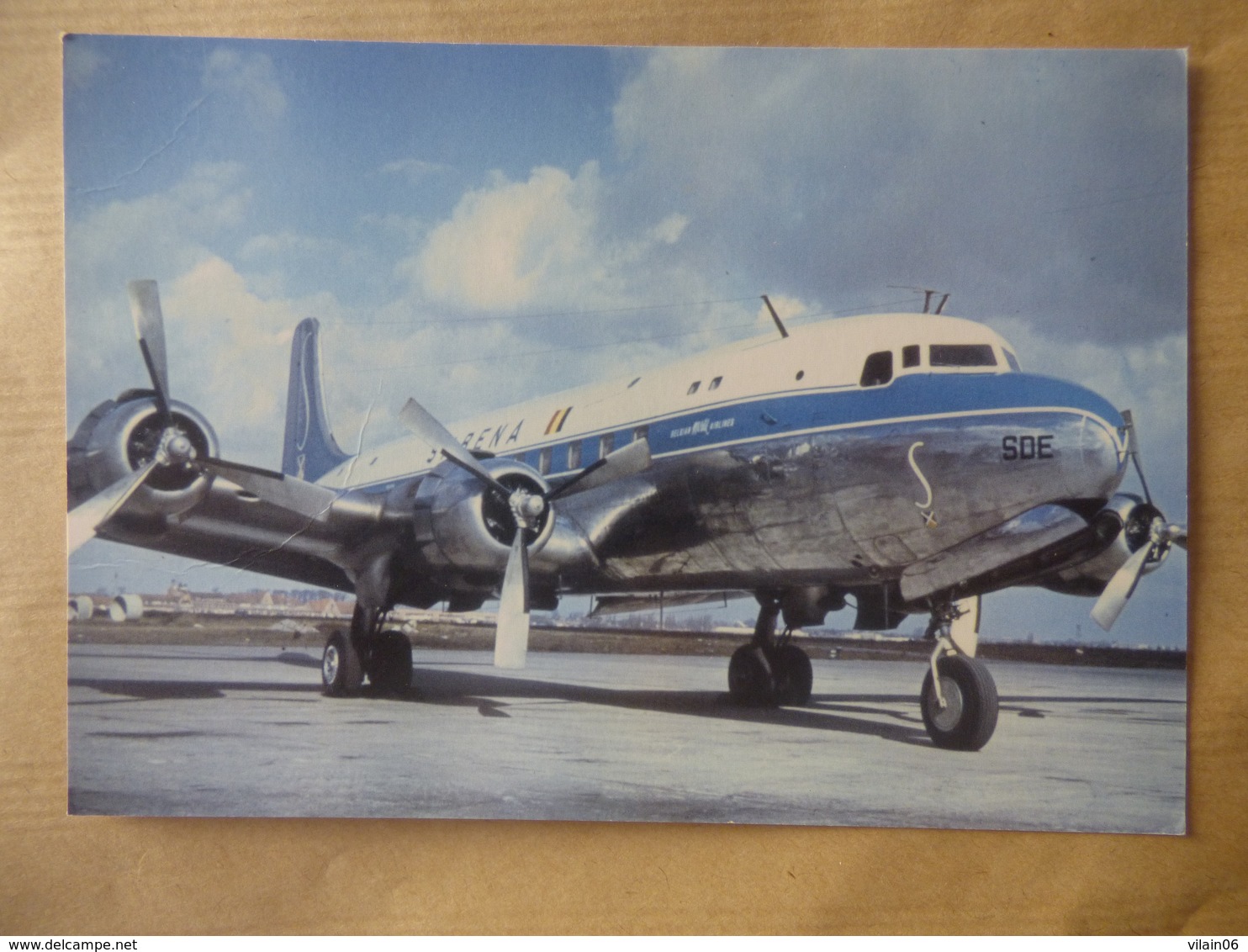 SABENA  DC 6  OO-SDE - 1946-....: Modern Era