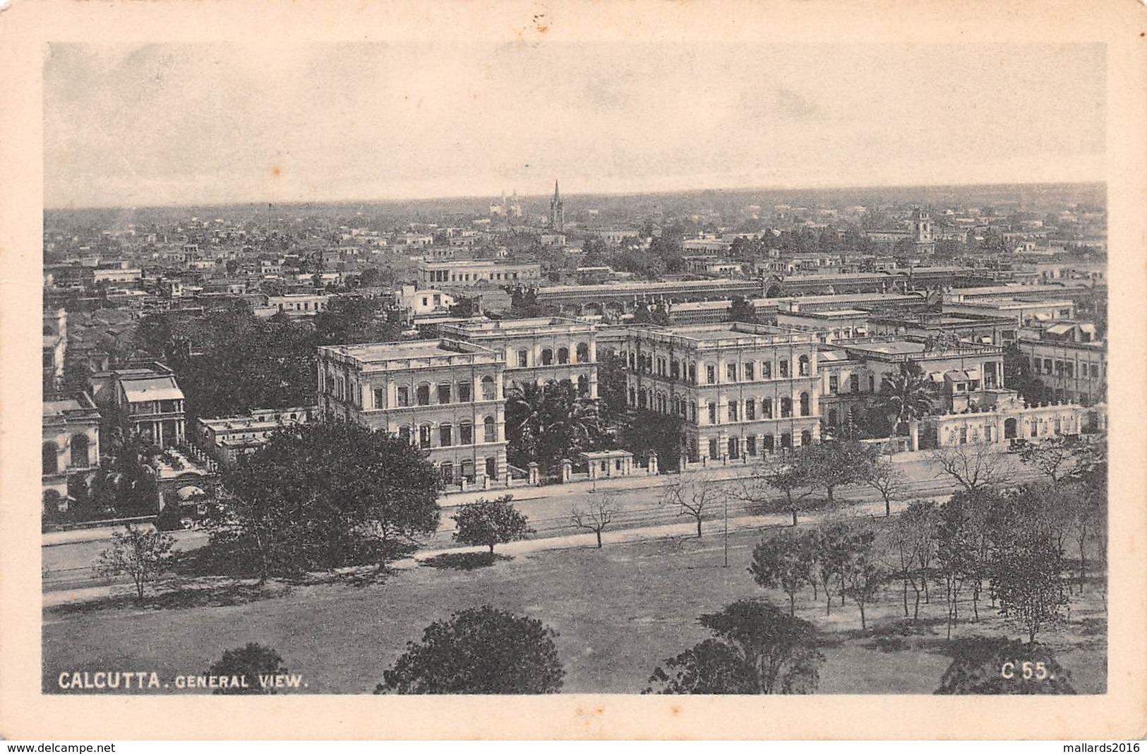 INDIA - CALCUTTA - GENERAL VIEW ~ AN OLD POSTCARD #99607 - India