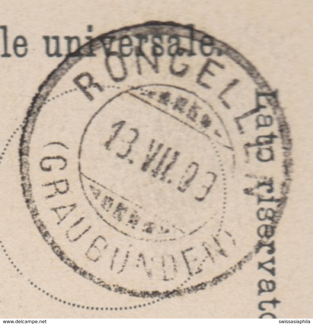 GR    RONGELLEN  / TOLLER UND GUTER STEMPEL - Briefe U. Dokumente