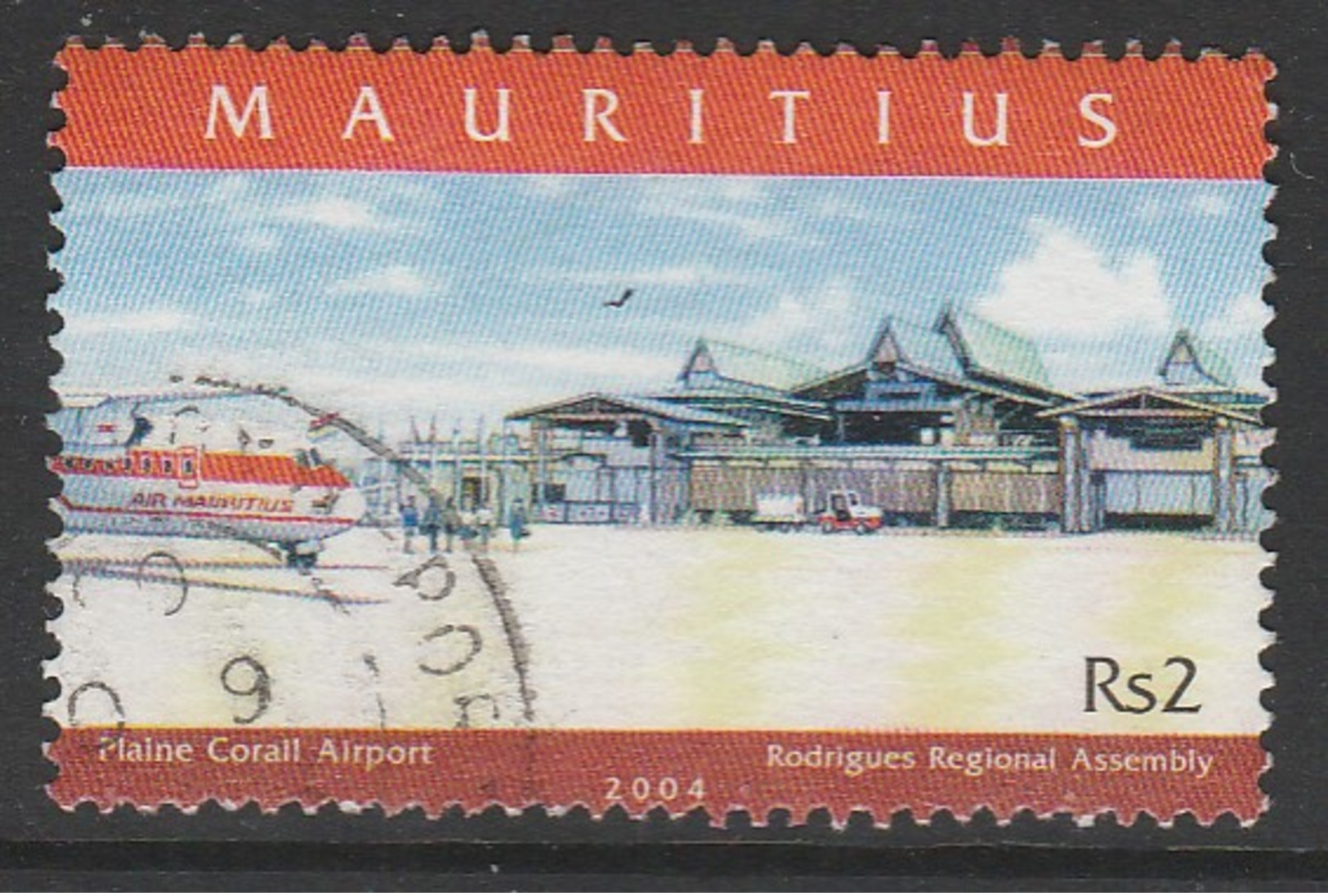 Mauritius 2004 The 3rd Anniversary Of Rodrigues Regional Assembly 2 R Multicoloured SW 1005 O Used - Mauritius (1968-...)