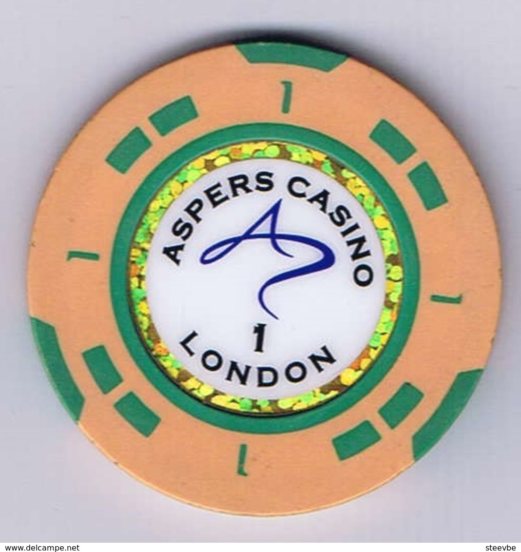 Casino Chip Fiche 1£ Aspers Casino London - Casino