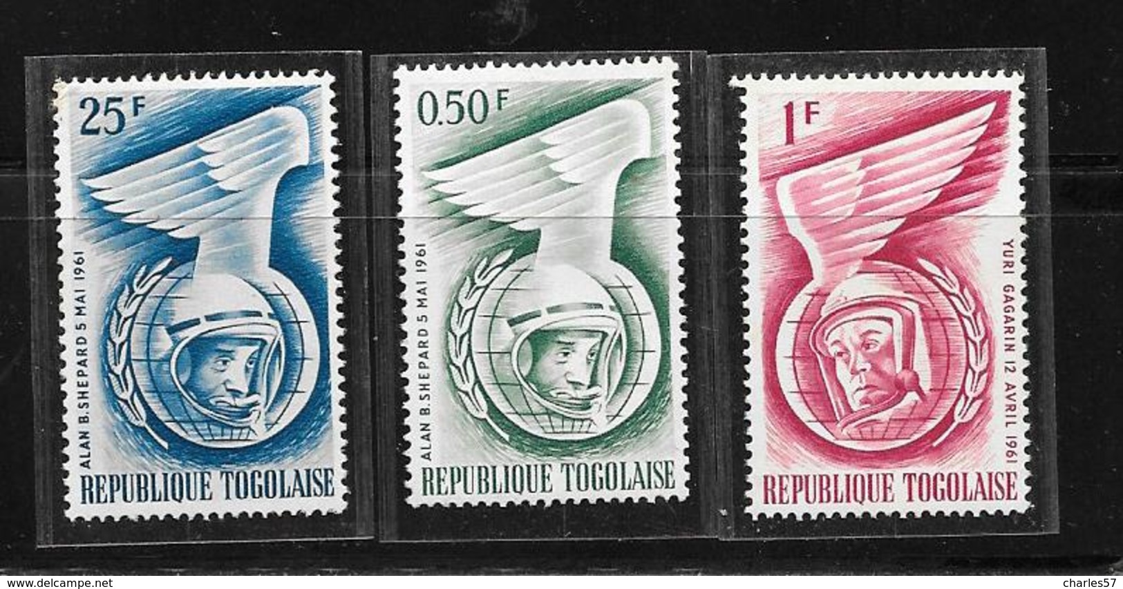 Togo Poste N°350-351-352** Conquête De L'Espace - Togo (1960-...)