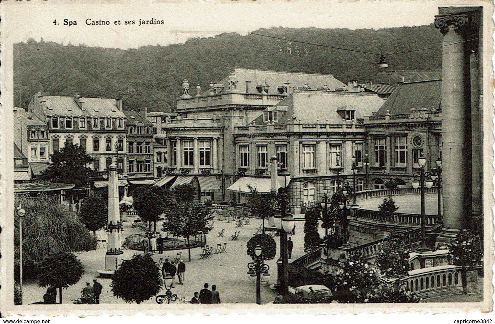 1953 - De Spa Pour Lens - Oblit. "SPA LA CELEBRE VILLE D'EAU - DE BEROEMDE BADSTAD" Sur Carte Postale De Spa - Targhette