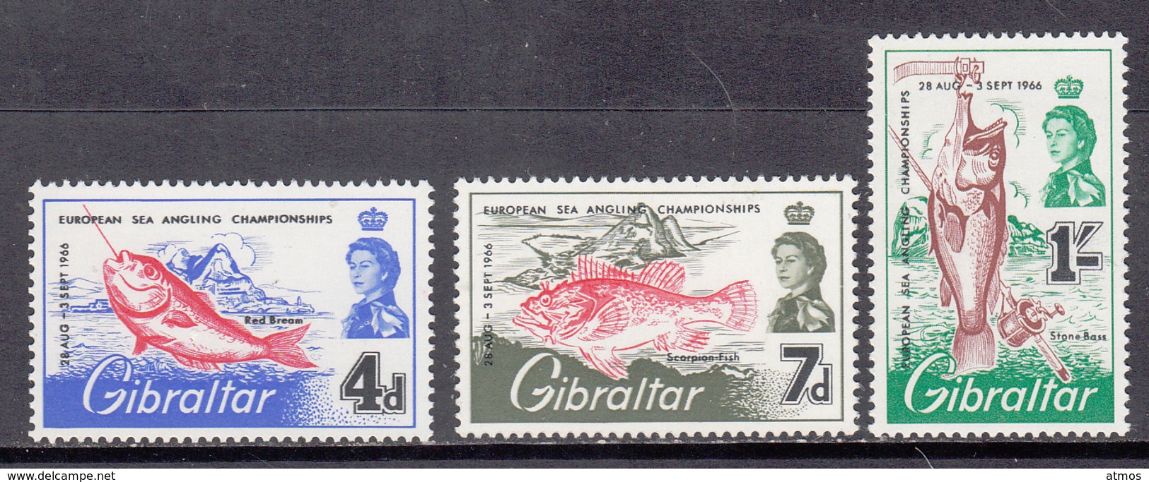 Gibraltar MNH Michel Nr 179/81 From 1966 / Catw 2.50 EUR - Gibraltar