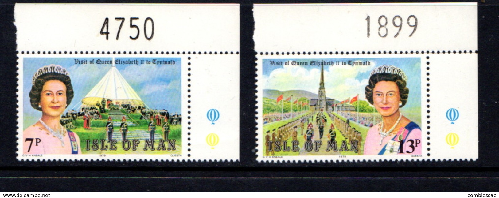 ISLE  OF  MAN    1979    Royal  Visit    Set  Of  2       MNH - Isle Of Man