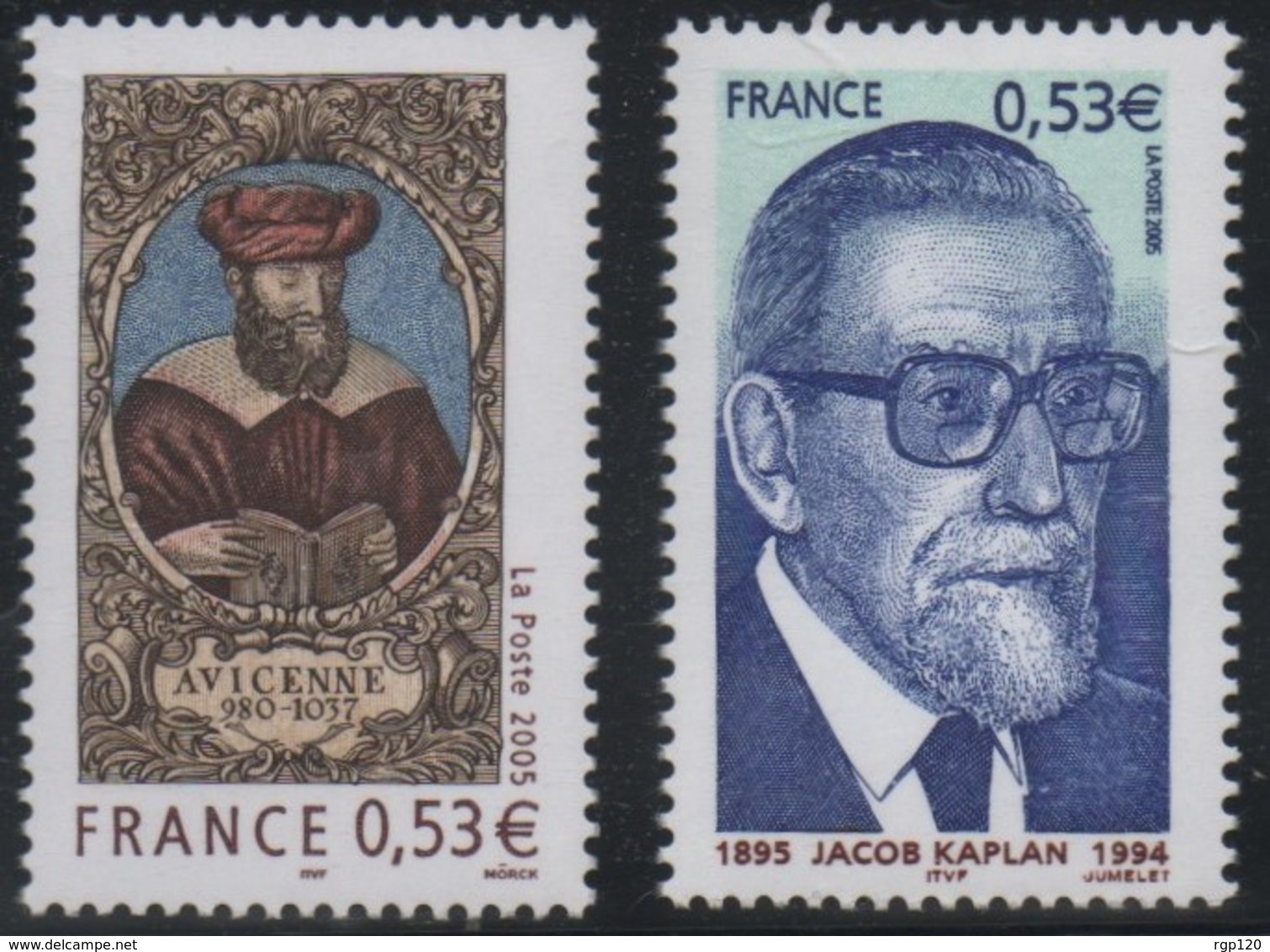 2005 - N°3852 - 3859 -AVICENNE (980-1037) Et J.KAPLAN, GRAND RABBIN DE FRANCE - Nuovi