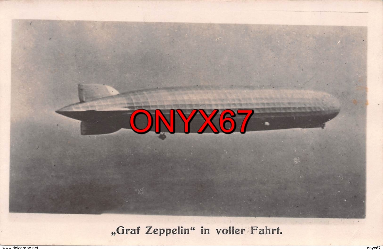 Carte Postale Photo Militaire Allemand Deutschland Graf Zeppelin Dirigeable AVIATION AVION - Dirigibili