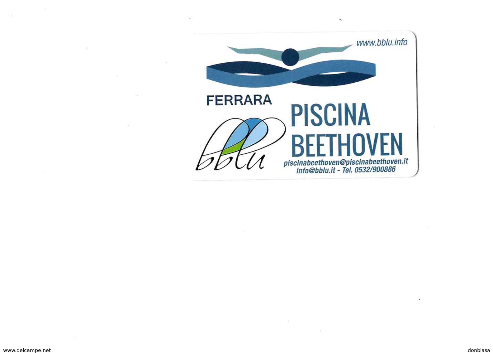 Piscina Beethoven Ferrara (tessera Associativa, Carta Socio, Associazione Nuoto) - Altri & Non Classificati