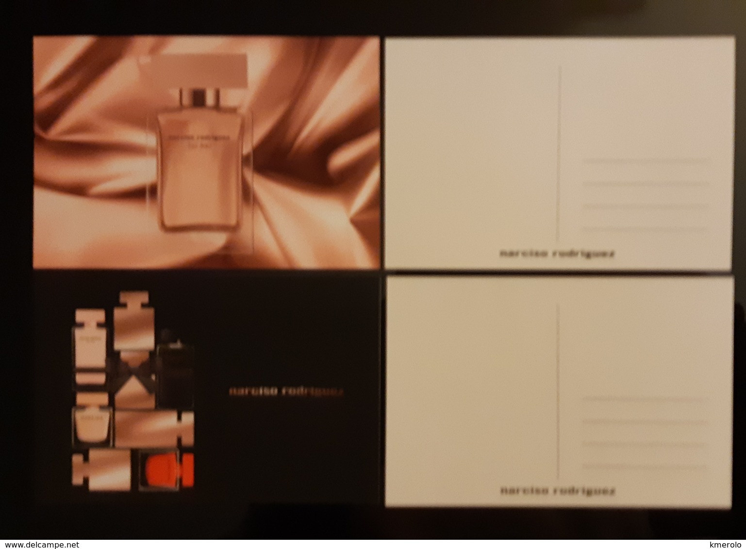 NARCISO RODRIGUEZ Rouge Parfum Lot De 2 Carte Postale - Modernes (à Partir De 1961)