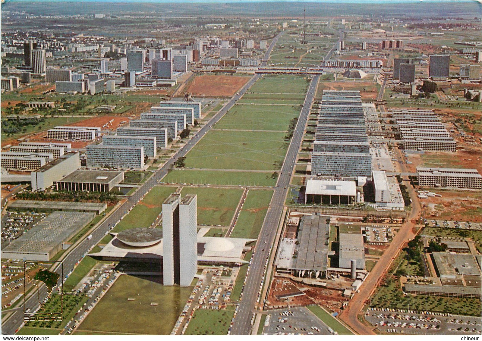 BRESIL BRASILIA VISTA AEREA EIXO MONUMENTAL - Brasilia